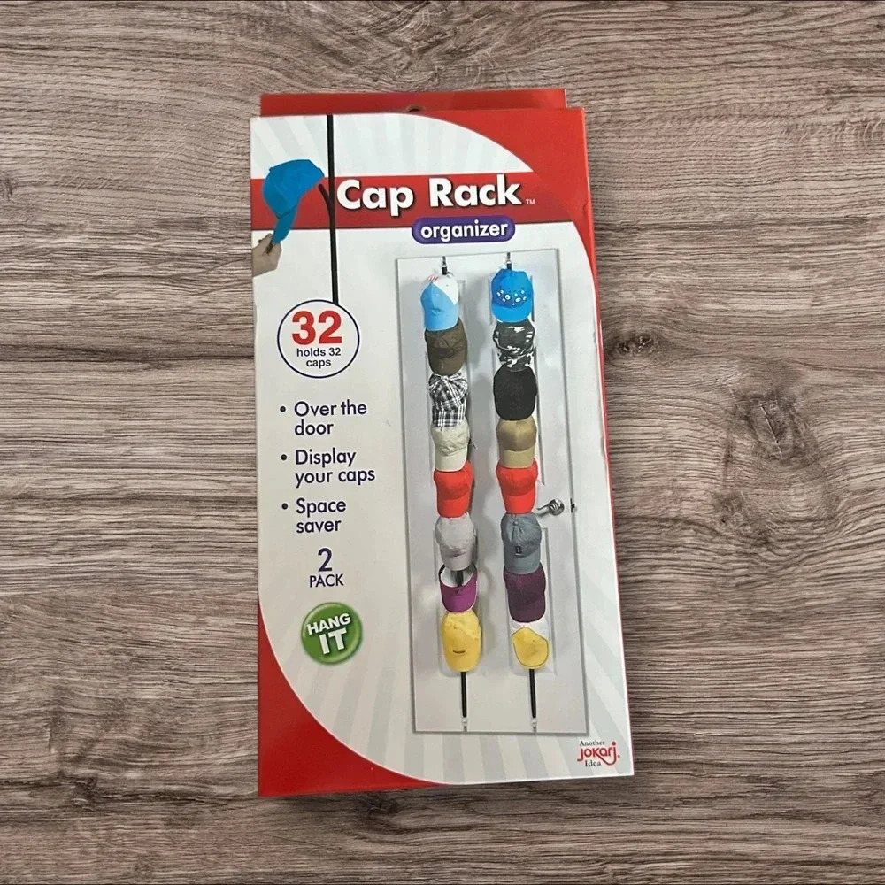 Cap Rack Organizer - Holds 32 Caps - 2 Pack - Never Used